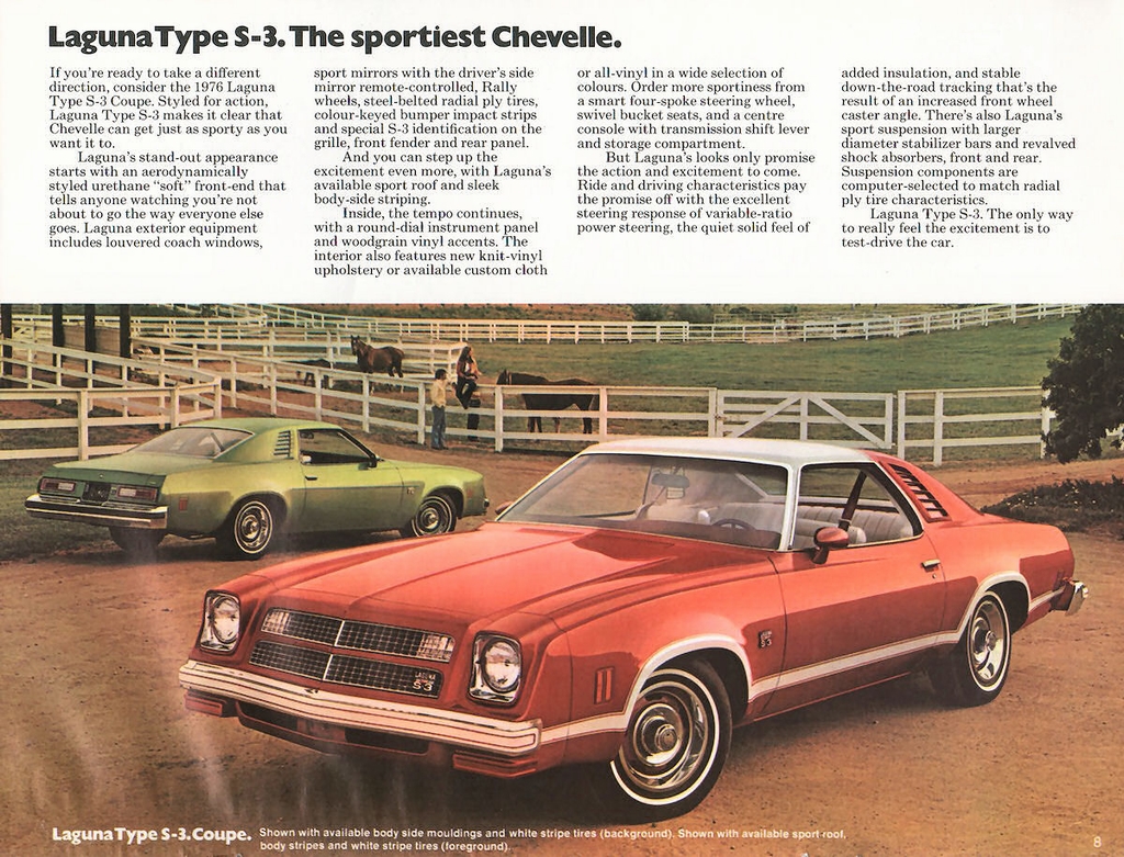 1976 Chev Chevelle Canadian Brochure Page 1